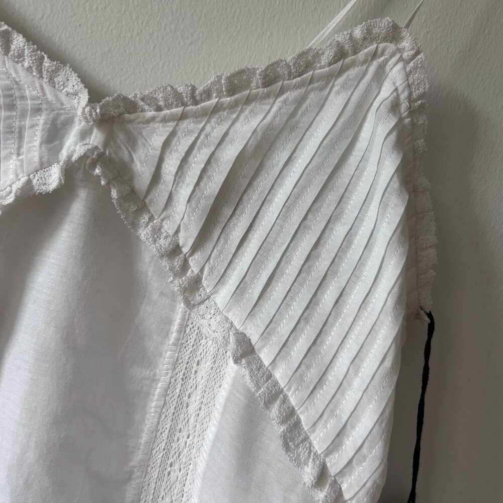 NWT- Zadig & Voltaire Calixia Tomboy Lace Trim Camisole XS - Picture 7 of 14